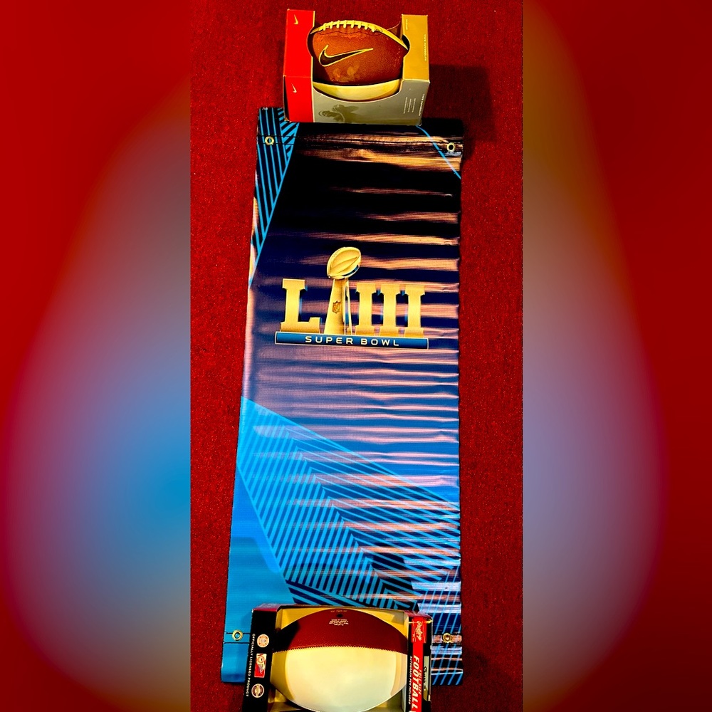 Have a piece of Super Bowl History with this official banner.